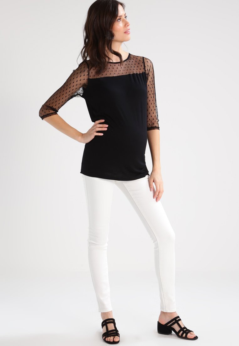 Mamalicious | Positiebroek Sigga Slim Plain Jeans - Antique White