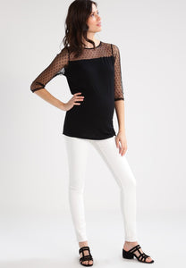 Mamalicious | Positiebroek Sigga Slim Plain Jeans - Antique White