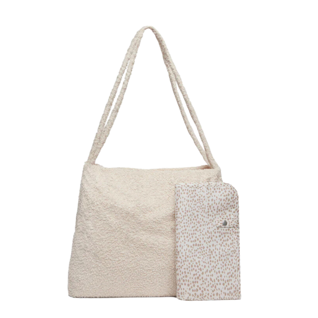 Jollein | Mombag Boucle Naturel - Inclusief verschoonmatje