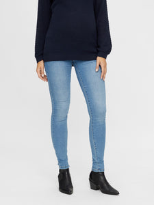Mamalicious | Positiebroek Ono Slim Jeans - Light Blue Denim/Washed