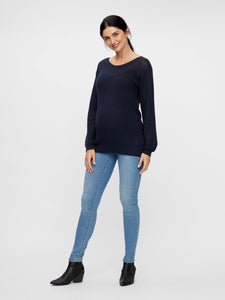 Mamalicious | Positiebroek Ono Slim Jeans - Light Blue Denim/Washed