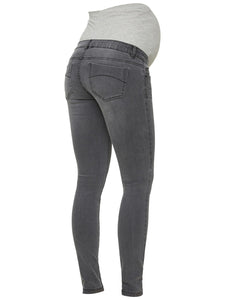 Mamalicious | Positiebroek Lola Slim Jeans - Grey Denim