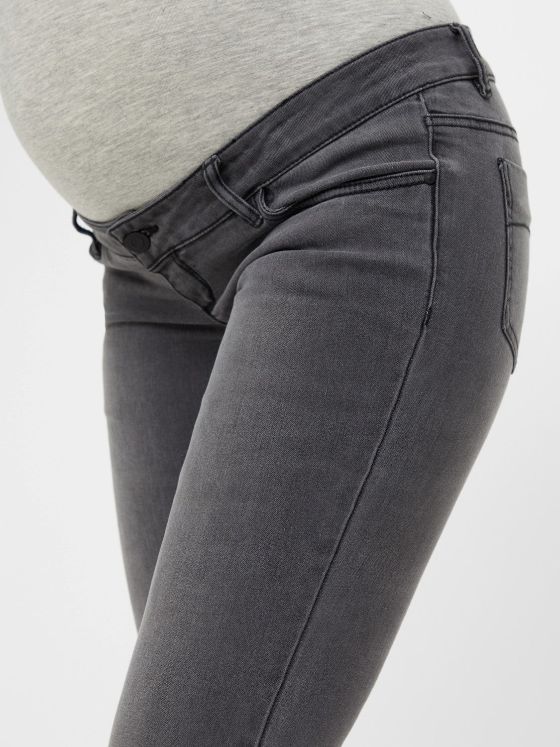 Mamalicious | Positiebroek Lola Slim Jeans - Grey Denim