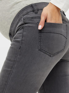 Mamalicious | Positiebroek Lola Slim Jeans - Grey Denim