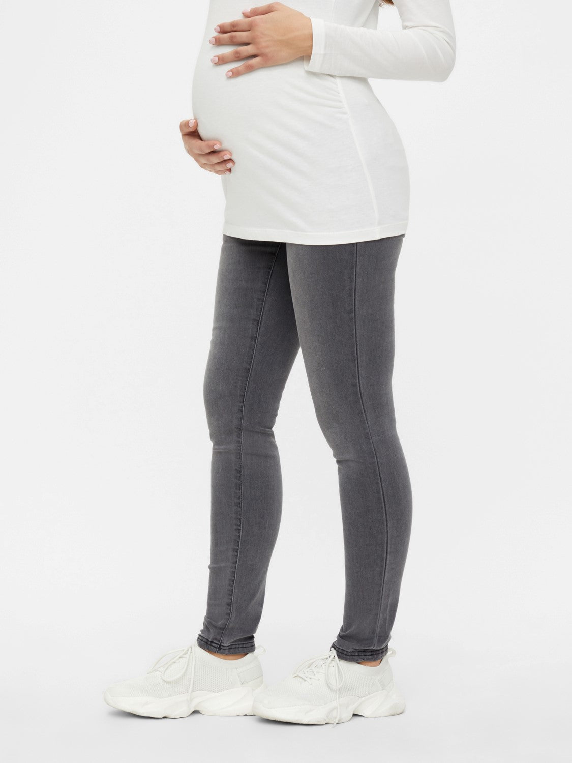 Mamalicious | Positiebroek Lola Slim Jeans - Grey Denim