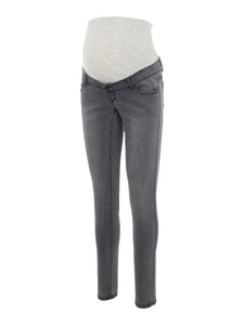 Mamalicious | Positiebroek Lola Slim Jeans - Grey Denim