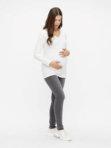 Mamalicious | Positiebroek Lola Slim Jeans - Grey Denim