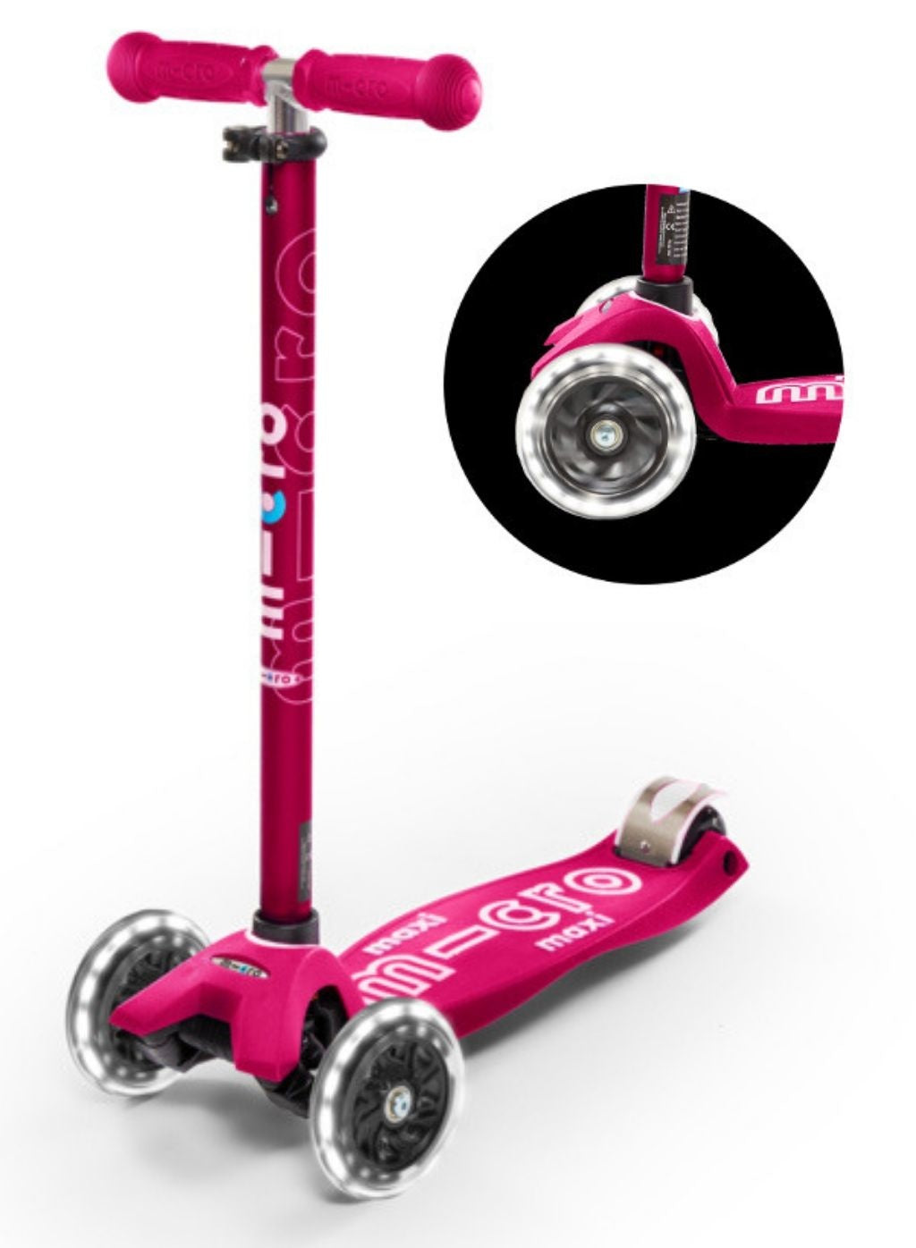 Micro Step Deluxe | Maxi Roze LED incl. Unicorn Head